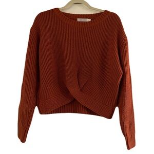 Twist Cropped Sweater